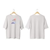 Wicold Piramit Baskılı Oversize T-Shirt Erkek Tişört Unisex Tişört Kadın Tişört