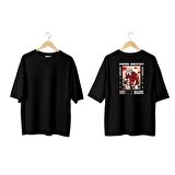 Wicold Kame Sennin Baskılı Oversize T-Shirt Erkek Tişört Unisex Tişört Kadın Tişört