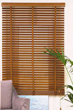 Wooden Blinds %100 Doğal Ahşap Jaluzi Perde 50mm, Alüminyum Kasalı Yüksek Kaliteli - Tarçın Kahvesi
