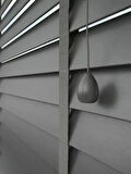 Wooden Blinds %100 Doğal Ahşap Jaluzi Perde 50mm, Alüminyum Kasalı Yüksek Kaliteli - Antrasit