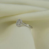 Minimal 925 Ayar Gümüş Baget Yüzük