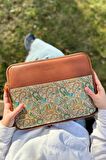 Tablet Kılıf Paisley Ipad, Galaxy, Lenovo, Huaweı 11 Inç 31,5x23x2 Cm Vegan Deri Şal Taba