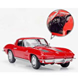 Welly Koleksiyon 1 / 24  1963 Chevrolet Corvette Kırmızı Model Metal Araba
