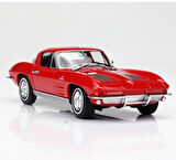 Welly Koleksiyon 1 / 24  1963 Chevrolet Corvette Kırmızı Model Metal Araba