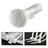 Microcase Plastik Kablo Bağı Cırt Kelepçe 3.6 X 300MM  Şeffaf 100 Adet - ŞEFFAF AL4482