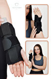 El Bilek Splinti Airtex siyah Sol Taraflı Bileklik Destekleyici Korsesi WS-0012