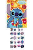 4'lü Bluey Karakterleri Mickey Mouse Barbie Min boyama kitabı seti(boyama, sticker, arka kapak maske)