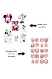 4'lü Bluey Karakterleri Mickey Mouse Barbie Min boyama kitabı seti(boyama, sticker, arka kapak maske)