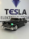 WS-1955 Klasik Araba Usb-Tf-Fm Radyo Bluetooth Hoparlör