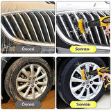 Woody Sofia 3lü Matkap Ucu Banyo Küvet Duşakabin Araba Tekerliği Koltuk Yıkama Temizleme Fırçası Seti