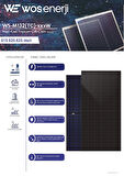 Wos Enerji 625 W Watt Güneş Paneli Half-Cut Topcon Çift Cam Solar Panel (ÇİFT YÖNLÜ)