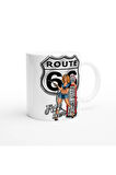 Route 66 Retro Benzinci Kız Kupa