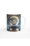 Yengeç Burcu Baskılı Kahve Kupası - Galaktik Taht Odası Temalı Vs2