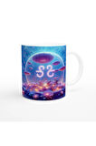 Terazi Burcu Baskılı Kahve Kupası - Astral Denizaltı Dünyası Vs4