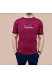 Erkek  Slim Fit Enjeksiyon Baskılı Pamuklu T-Shirt