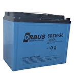 ORBUS 12V 80 AMPER JEL ELEKTRİKLİ BİSİKLET (e-bike) AKÜSÜ EBATLAR : 223x121x174 (2025 üretim)