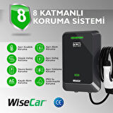 WiseCar WTA - Yapay Zeka Destekli Akıllı Elektrikli Araç Şarj Cihazı | 22 kW | Mobil Uygulama & WiseCar AI