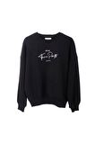 Siyah Oversize Sweatshirt