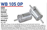 Wunder WB105OP Benzin Filtresi Marea Brava Bravo Astra G Vectra MRMOEM-1080829