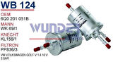 Wunder WB124 Benzin Filtresi Polo 1.2 1.4 3Bar Wk691 MRMOEM-1080915