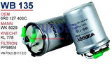 Wunder WB135 Mazot Filtresi Volkswagen Polo 2011-1.2 Dizel MRMOEM-1081042