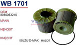 Wunder WB1701 Yakıt Filtresi Isuzu D-Max 8980363210 Kx505D MRMOEM-1081132