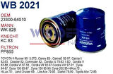 Wunder WB2021 Mazot Filtresi Corolla 07-11 Auris 07-11 CRV 06-07 D4D MRMOEM-1081158