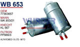 Wunder WB653 Mazot Filtresi Linea Doblo Fiorino Bravo Stilo Punto III Grande Punto 1.3 JTD 1.9 JTD Wk85321 MRMOEM-1081632