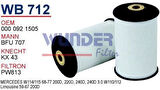Wunder WB712 Mazot Filtresi Mercedes 115-123-124 Kasa 200D-220D Fn2325 MRMOEM-1081725