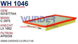Wunder WH1046 Hava Filtresi Grand Cherokee 2.5 Crd-3.7 I V6 MRMOEM-1082013