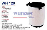 Wunder WH120 Hava Filtresi Volkswagen Caddy-Golf V C14130 Fn0210 MRMOEM-1082109