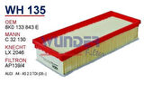 Wunder WH135 Hava Filtresi Audi A4-A5 2.0 TDI 08- MRMOEM-1082316