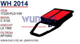 Wunder WH2014 Hava Filtresi Civic HB C3132 Fn3509 MRMOEM-1082496