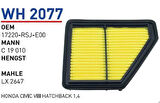 Wunder WH2077 Hava Filtresi Civic 08-1.4 MRMOEM-1082706