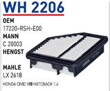 Wunder WH2206 Hava Filtresi Honda Civic VIII Hatcback 1.4 MRMOEM-1082836