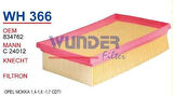 Wunder WH366 Hava Filtresi Opel Mokka 1.4-1.6-1.7 CDTI C24012 MRMOEM-1083049