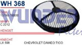 Wunder WH368 Hava Filtresi Chevrolet Tıco 0.8 Hava Filtresi 95-02 48Hp Man-C 2212 Fn5406 MRMOEM-1083053