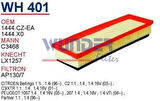 Wunder WH401 Hava Filtresi Citroen C3 1.4-Berlingo 1.4-C2 1.4 LX1257 MRMOEM-1083079