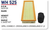 Wunder WH525 Hava Filtresi Berlingo-Partner-Combo E 1.2 Fn4029 MRMOEM-1083188