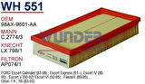 Wunder WH551 Hava Filtresi Ford Focus 1.4 16V.1.8 16V-Fiesta-Connect C27743 MRMOEM-1083252