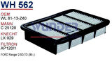 Wunder WH562 Hava Filtresi Ford Ranger C25128 MRMOEM-1083352