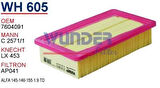 Wunder WH605 Hava Filtresi Tempra Tipo-Alfa 145-146-155 1.9 Td MRMOEM-1083455