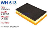 Wunder WH613 Hava Filtresi Fiat Bravo II-Stilo 1.9 JTD C28105 1 Fn4124 MRMOEM-1083485