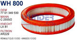 Wunder WH800 Hava Filtresi Renault 9 Renault 11 Renault 19 C25552 Fn0099 MRMOEM-1083813