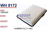 Wunder WH8172 Hava Filtresi Hummer H3 3.7 4WD Fn6123 MRMOEM-1083879