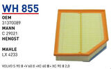 Wunder WH855 Hava Filtresi Volvo S 90 II-V 60 II-Xc 60 II-Xc 90 II 2.0 C29021 Fn5913 MRMOEM-1084054