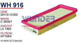 Wunder WH916 Hava Filtresi Getz 02-10 1.3 1.5 28113-1C000 C26581 MRMOEM-1084139