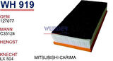 Wunder WH919 Hava Filtresi Carisma 98-05 1.6 1.8 Benzinli MRMOEM-1084146