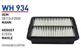 Wunder WH934 Hava Filtresi Elantra 2017-2.0L Fn3120 28113-F2000 MRMOEM-1084179