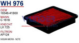 Wunder WH976 Hava Filtresi Micra K11 92-02 K12 03-10 Note 07-11 MRMOEM-1084243